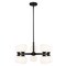 Z-Lite Artemis Chandelier, 10-Light, 25 In.W x 12.75 In.H, Matte Black/Matte Opal 494-10MB - alternate 1